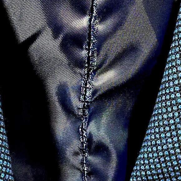 Luigi Fusaro Tailored Suit Jacket Italy Size 56 US Size 46 Career Wool Blend - Picture 10 of 10